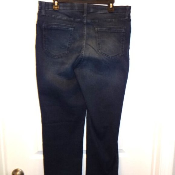 NWT-Wynne Denim Blue Zipper Jeans with Front and Back Pockets. Size 16 Tall. - Picture 2 of 5
